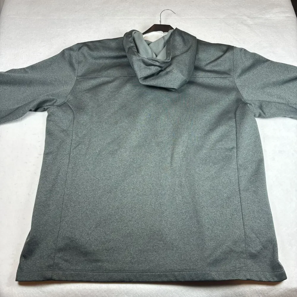 THE NORTH FACE MEN'S FULL ZIP HOODED SWEATSHIRT JACKET GRAY SIZE 2XL